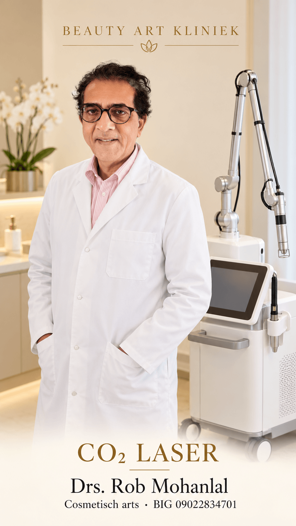 Drs. Rob Mohanlal - CO₂-laser behandeling Beauty Art Kliniek